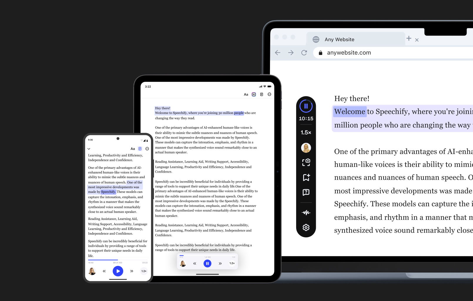 speechify across devices