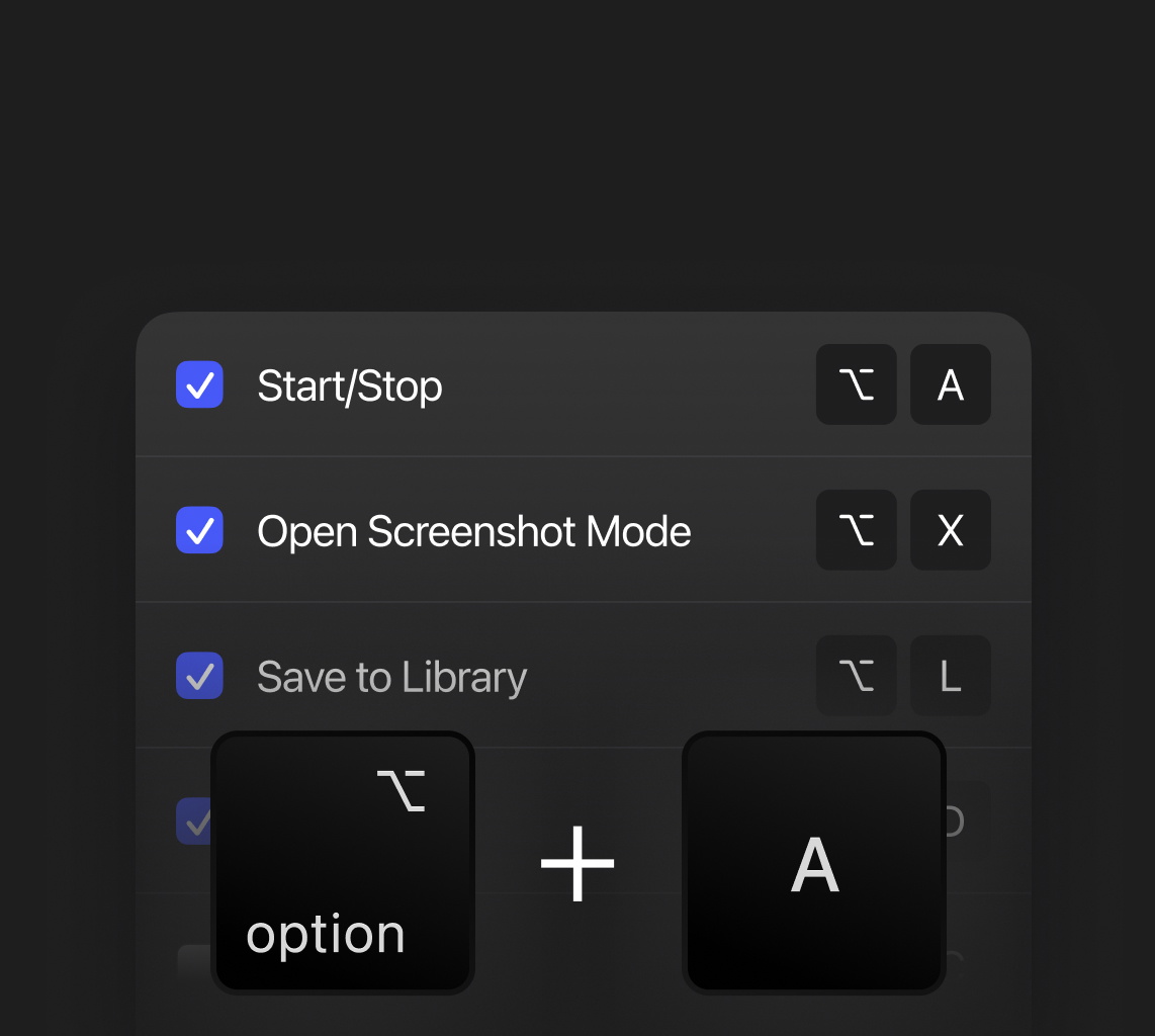 shortcuts for listening