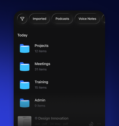 folder organisation