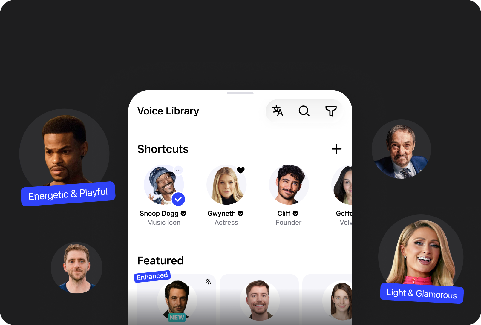 listen in 1000 premium voices with Speechify