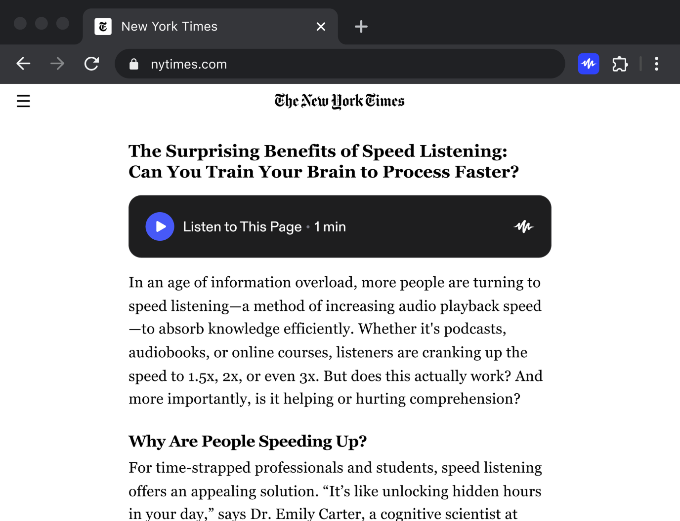 play button on every page