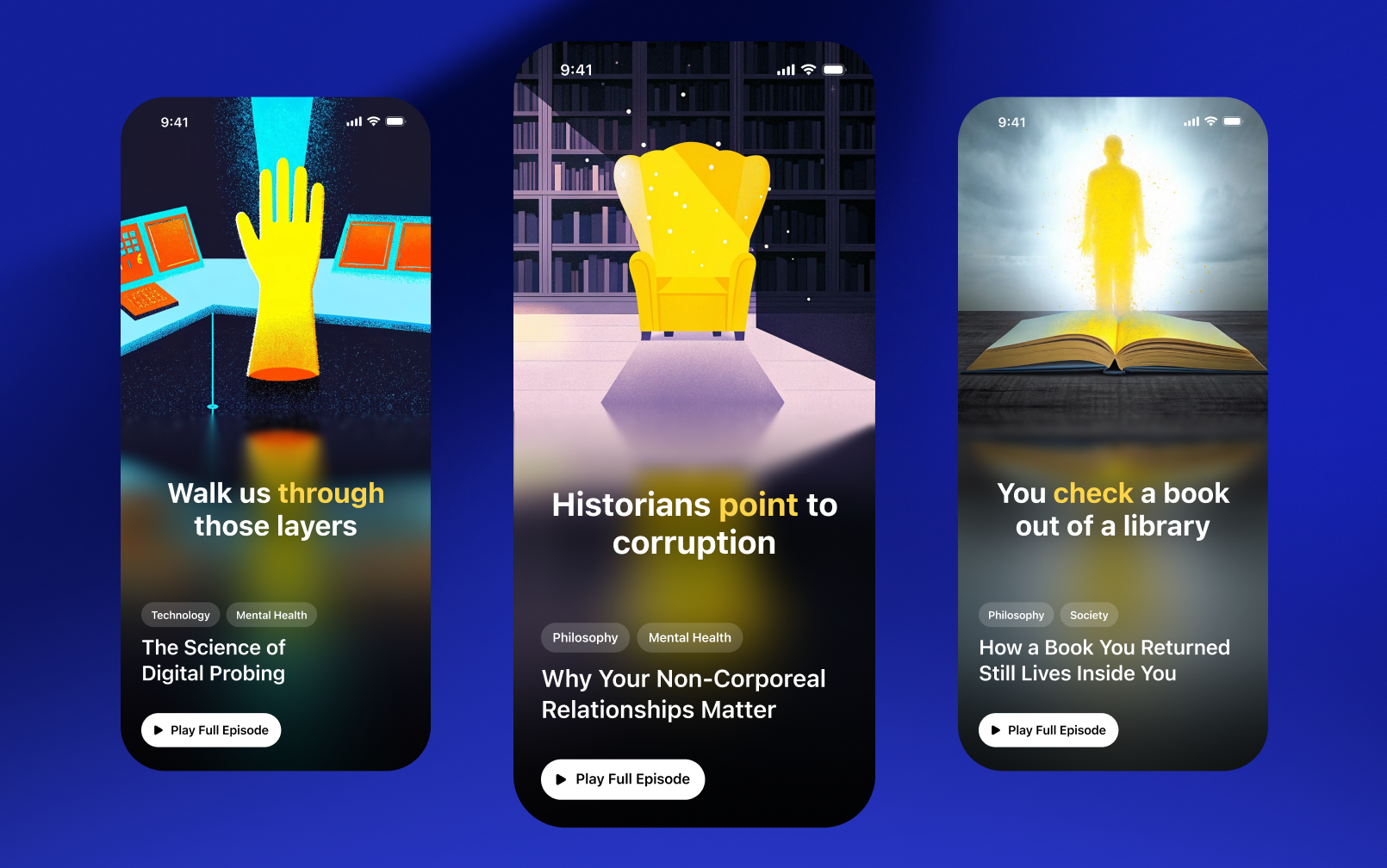 Discover AI podcasts on every topic imaginable.