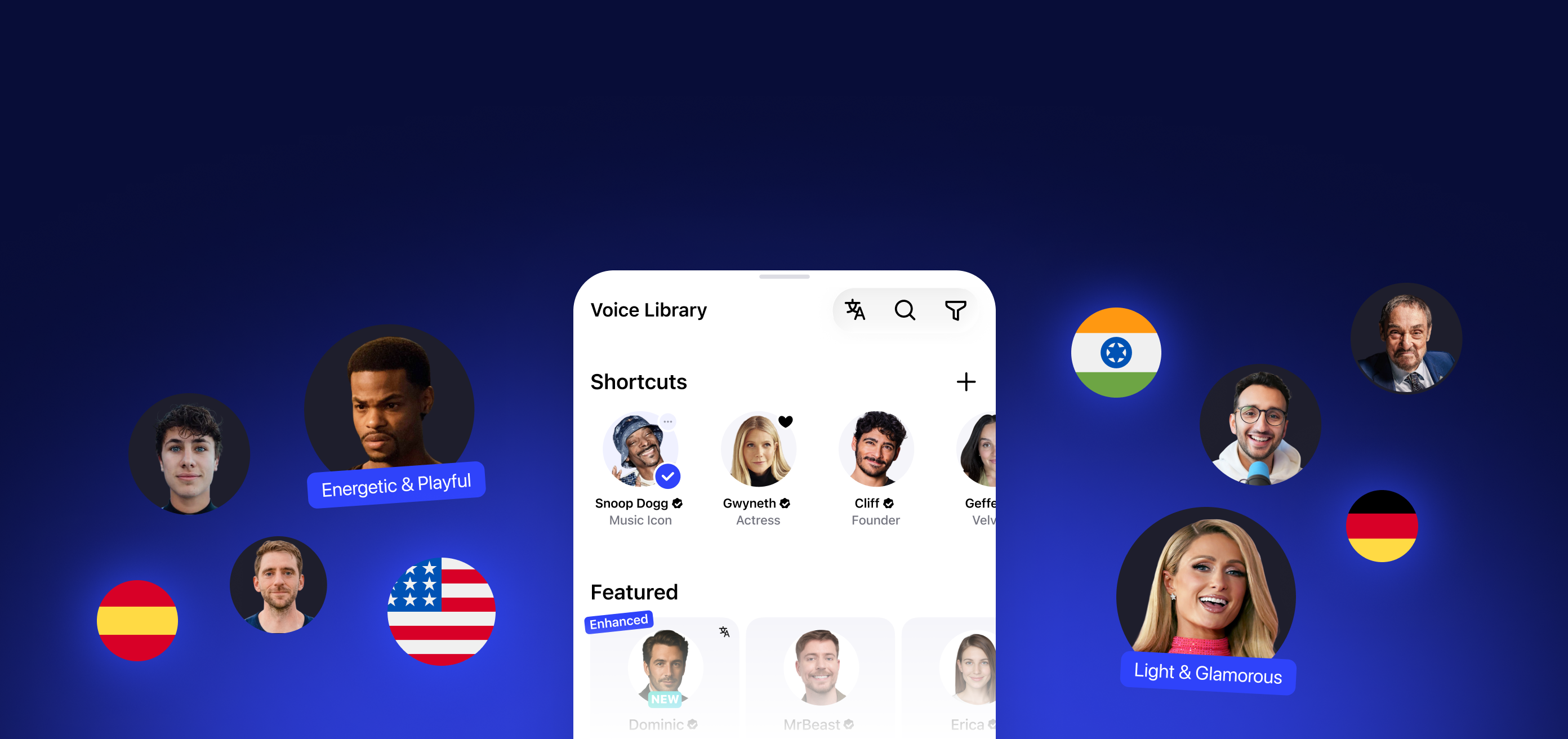 Listen in voices that feel real