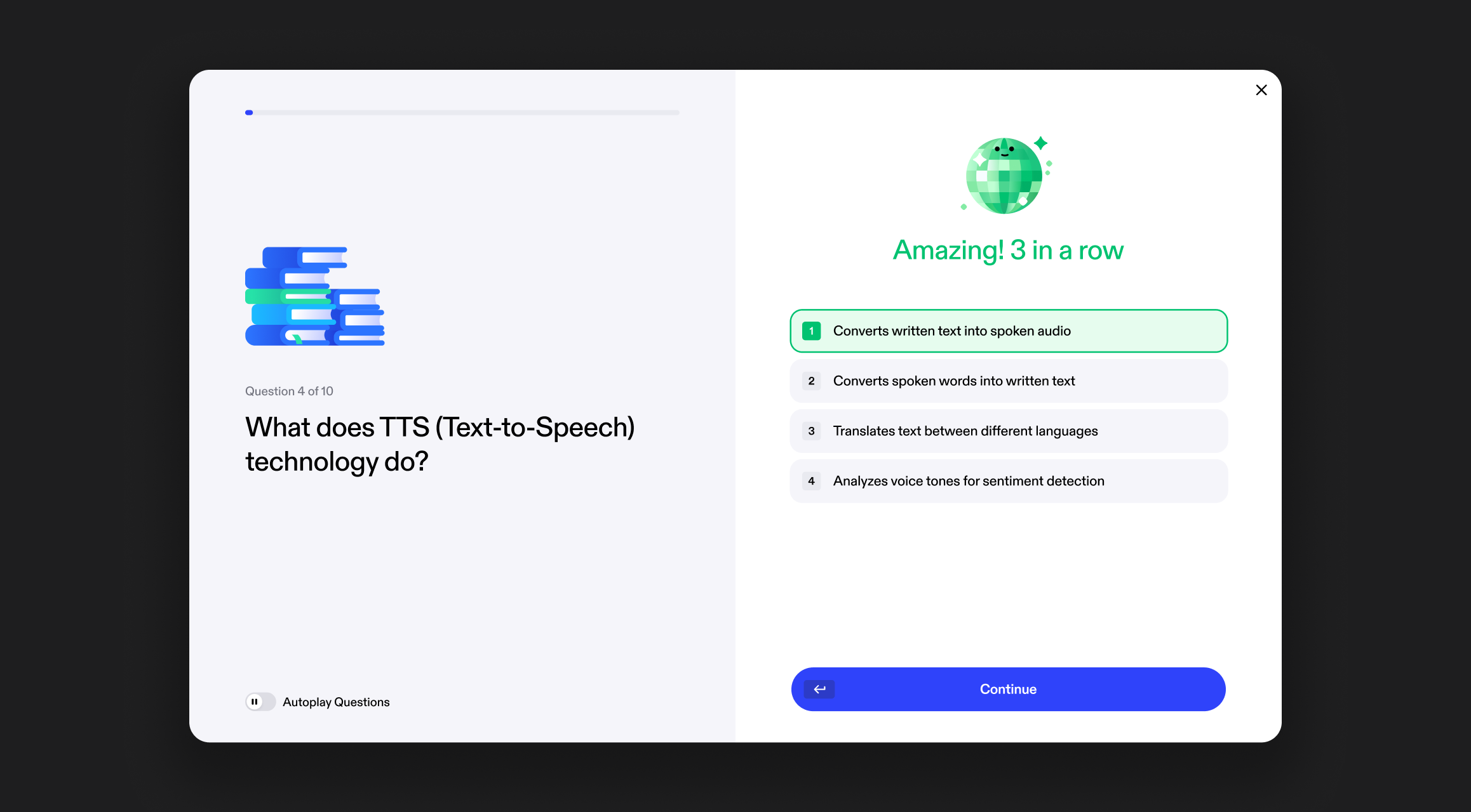 Smart Quiz with Speechify