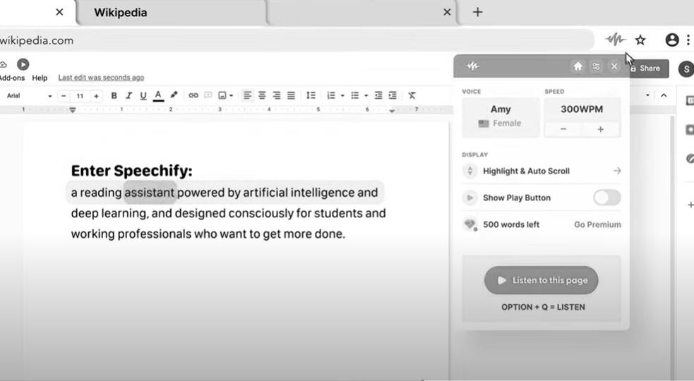 Speechify Chrome Extension