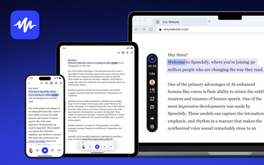 speechify on multiple platforms