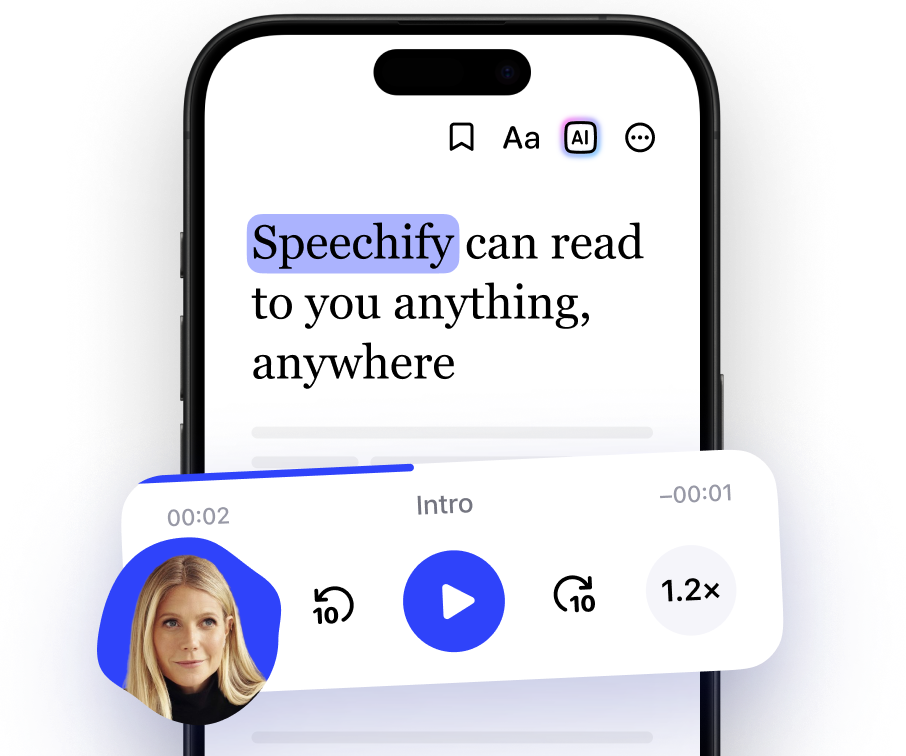 speechify screenshot promo banner