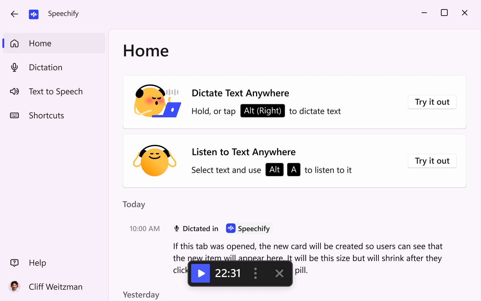 speechify windows app