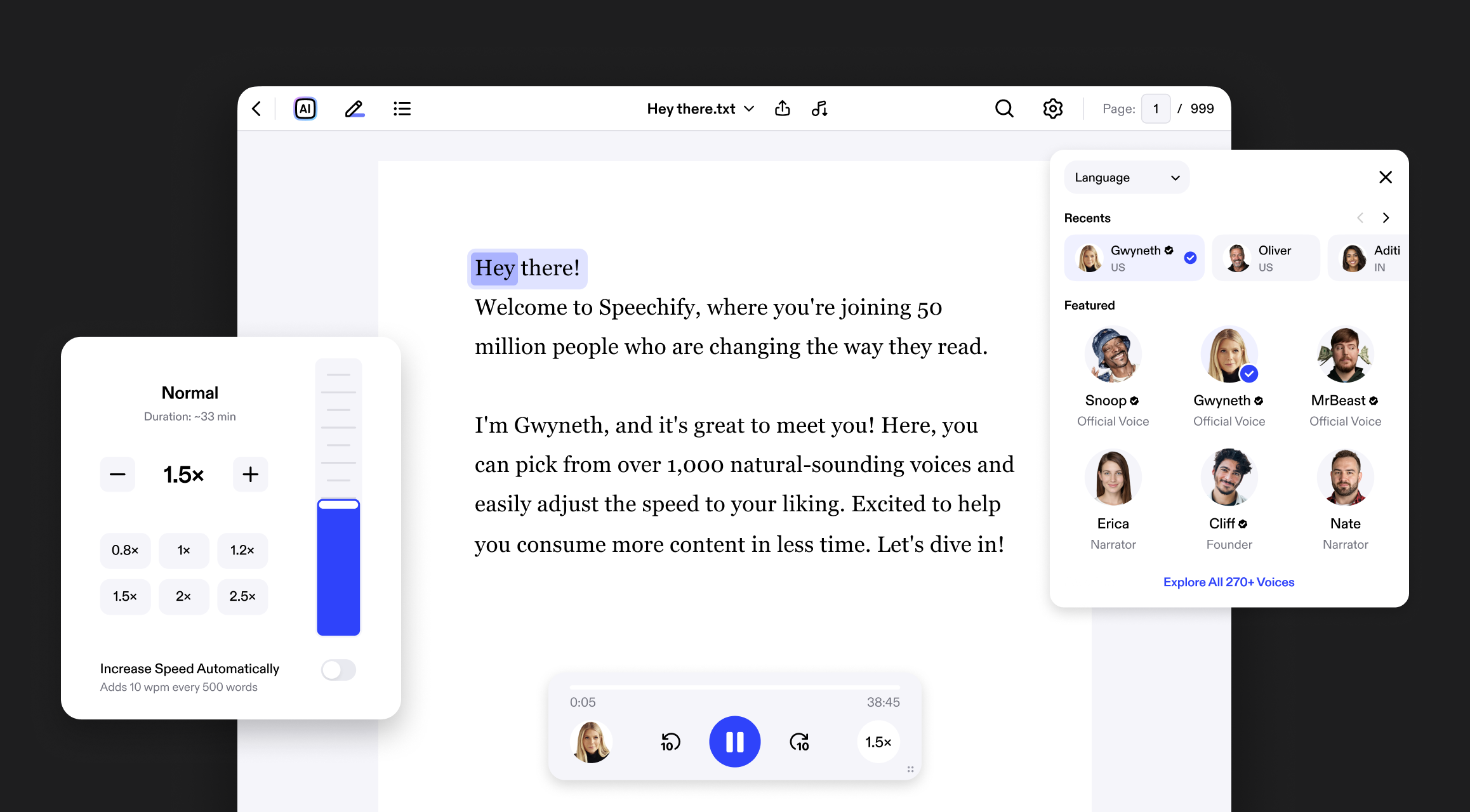 text to speech
