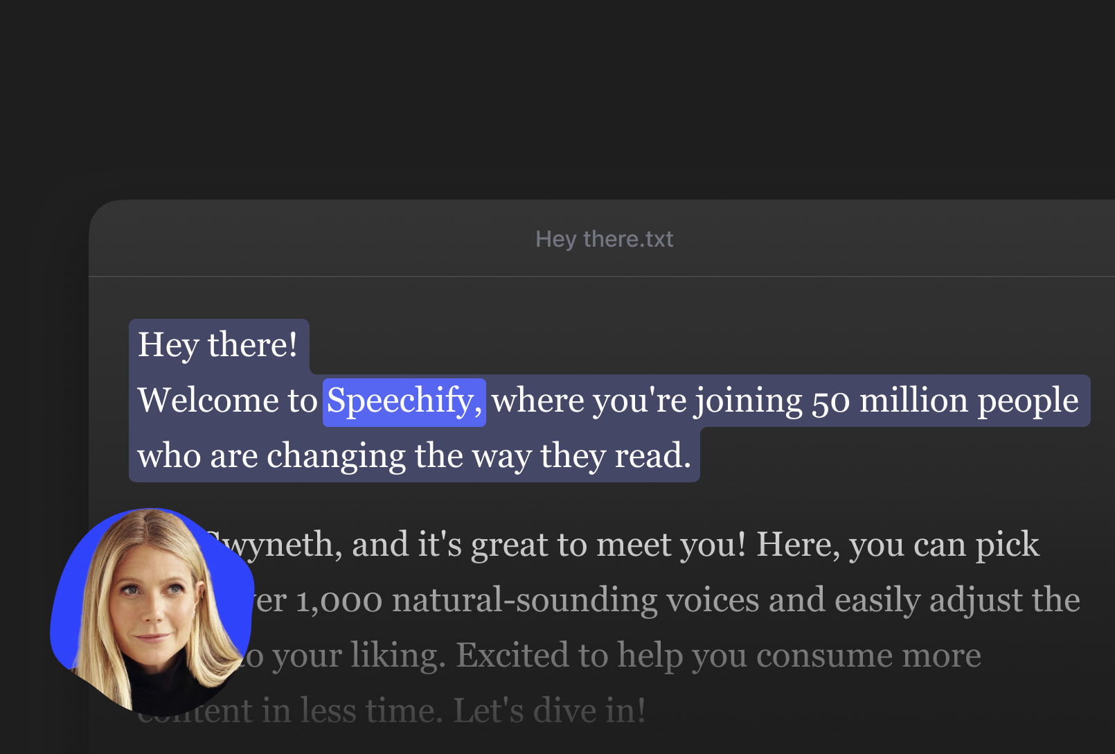 text highlighting